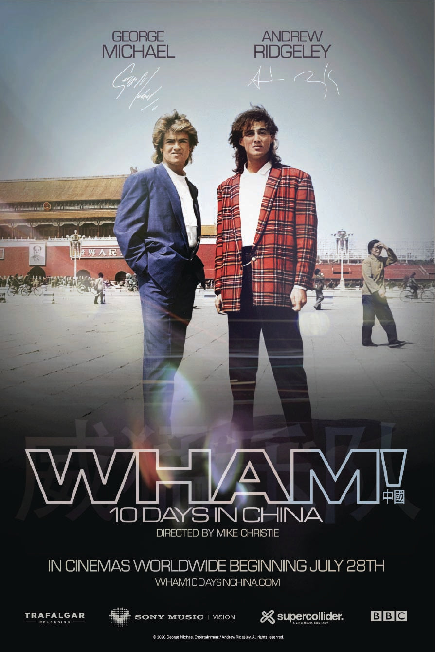 Wham! 10 days in China printed Signature Poster