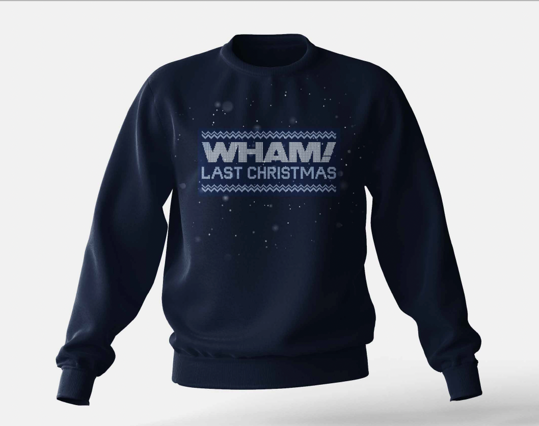 Navy christmas sweatshirt hotsell