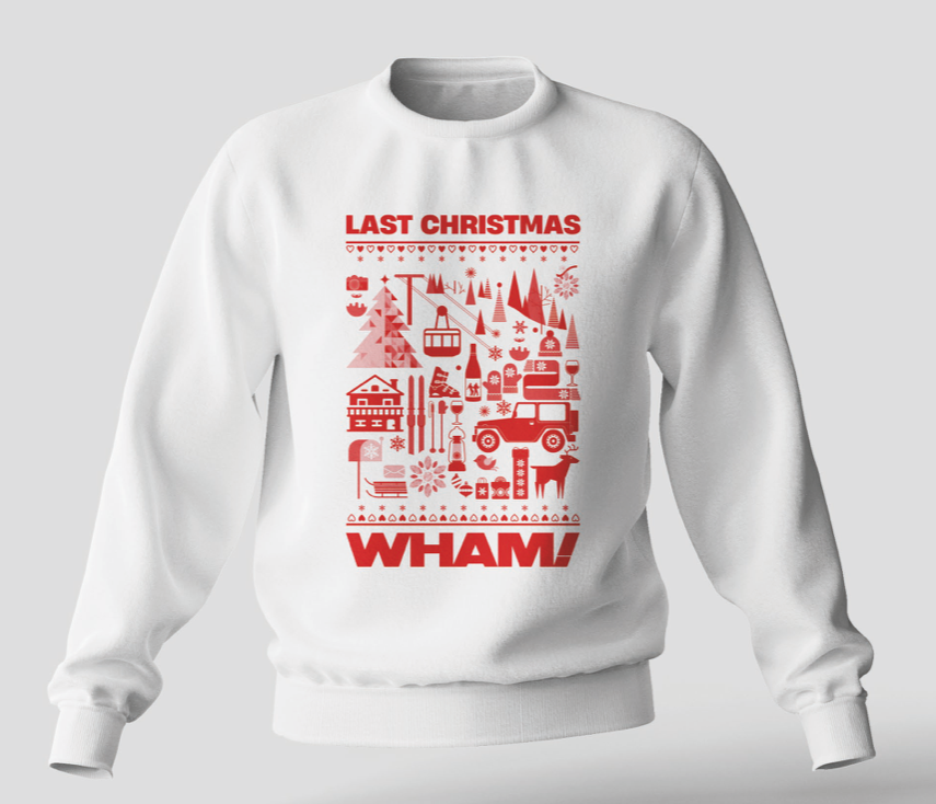 2024 Last Christmas Elements Sweatshirt White